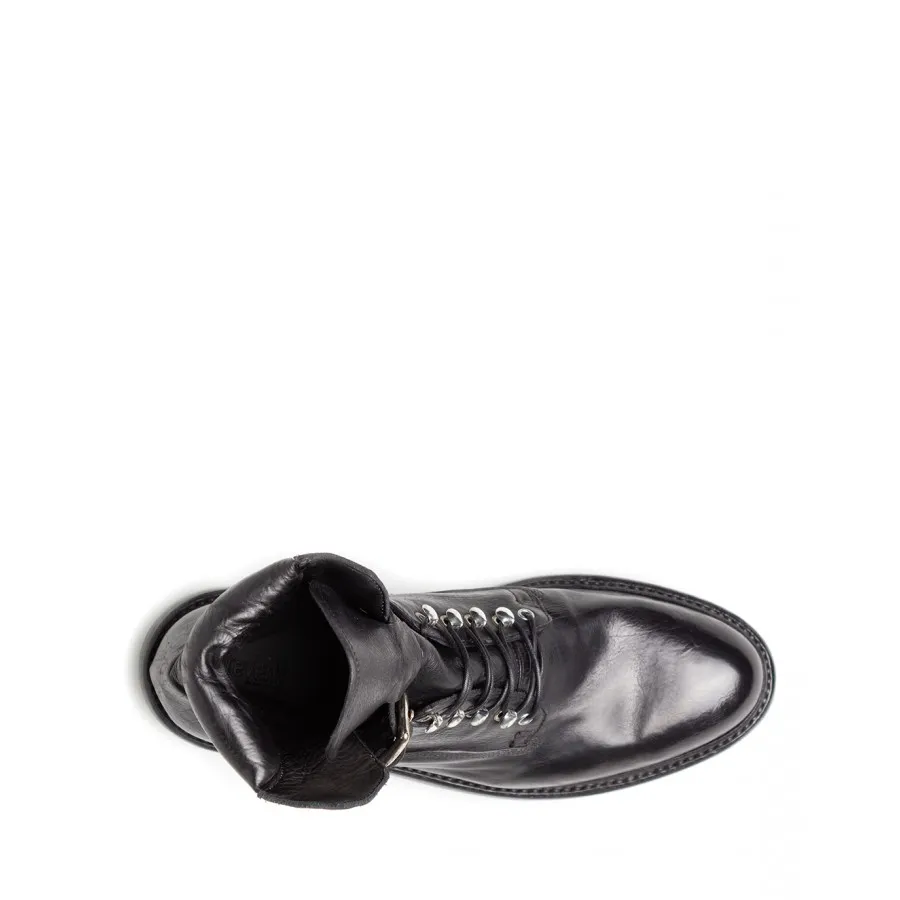 Zapatos Botas Mujer PREVENTI Concetta Negro Cuero Negro