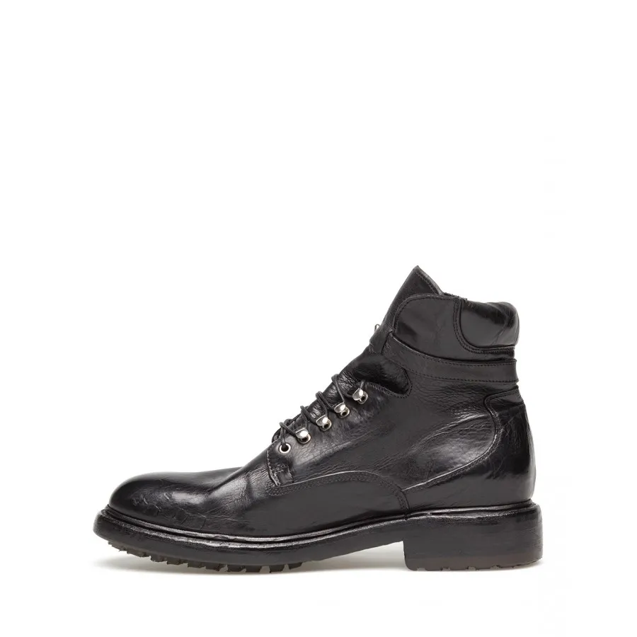 Zapatos Botas Mujer PREVENTI Concetta Negro Cuero Negro