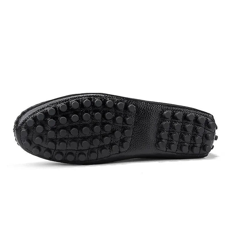 Zapatos De Cuero Genuino De Hombre Marca De Lujo Mocasines Casuales Italianos Mocasines Transpirable Slip On Zapatos Náuticos Ne