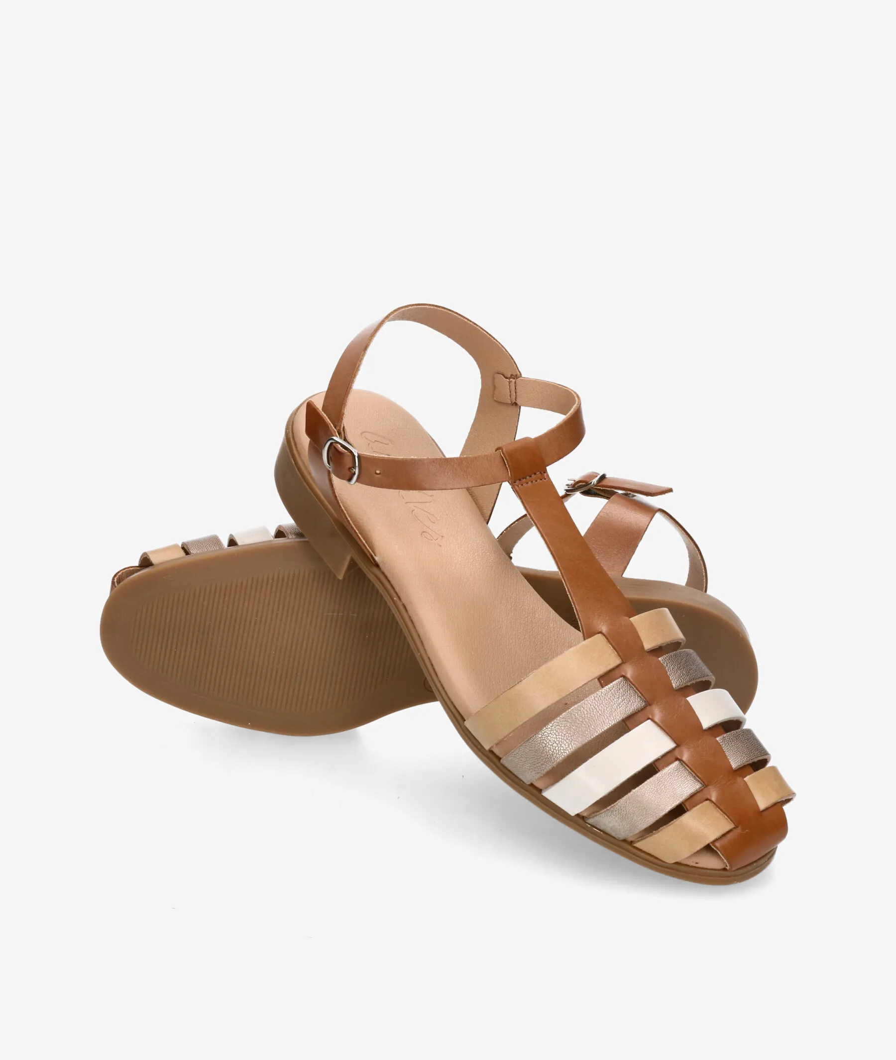Zapatos de tacón bajo pabloochoa.shoes 117441 en cuero