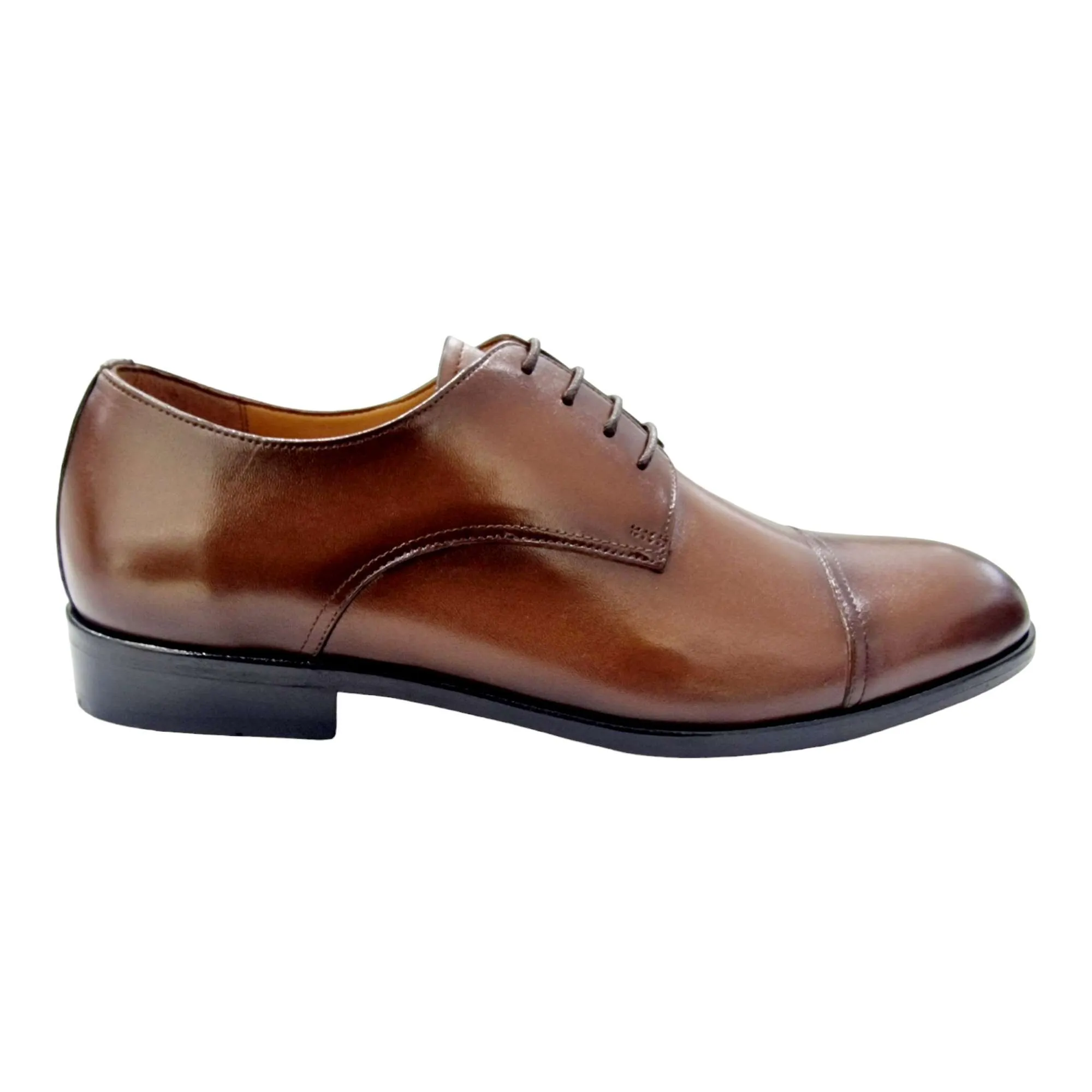 ZAPATOS DE VESTIR HOMBRE BLUCHER CON PUNTERA CUERO