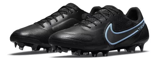 Zapatos Fútbol Nike Tiempo Legend 9 Elite Fg Cuero Negros