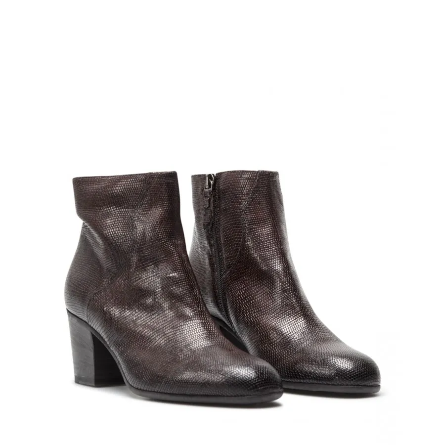 Zapatos Mujeres Botines PANTANETTI 14704H Texture Moka Cuero Marron