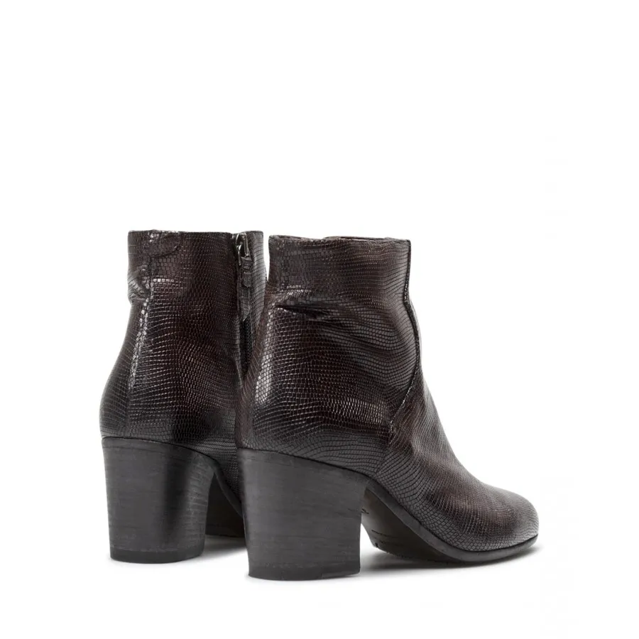 Zapatos Mujeres Botines PANTANETTI 14704H Texture Moka Cuero Marron