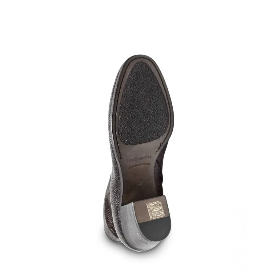 Zapatos Mujeres Botines PANTANETTI 14704H Texture Moka Cuero Marron