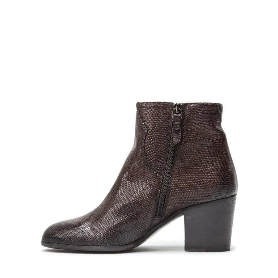 Zapatos Mujeres Botines PANTANETTI 14704H Texture Moka Cuero Marron