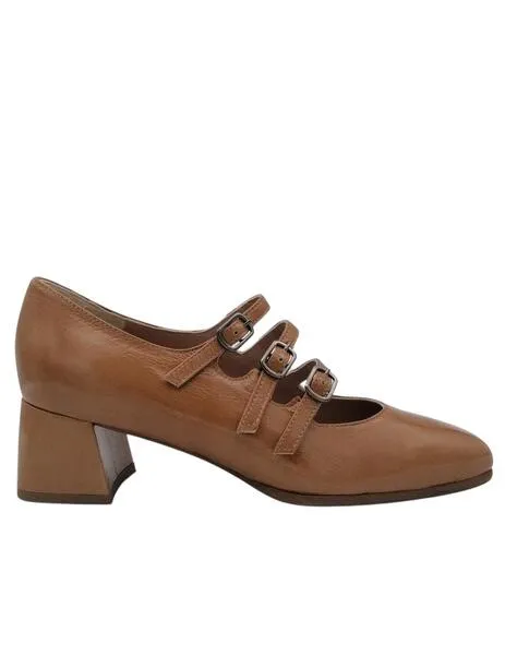 Zapatos Plumers hebillas en cuero mujer