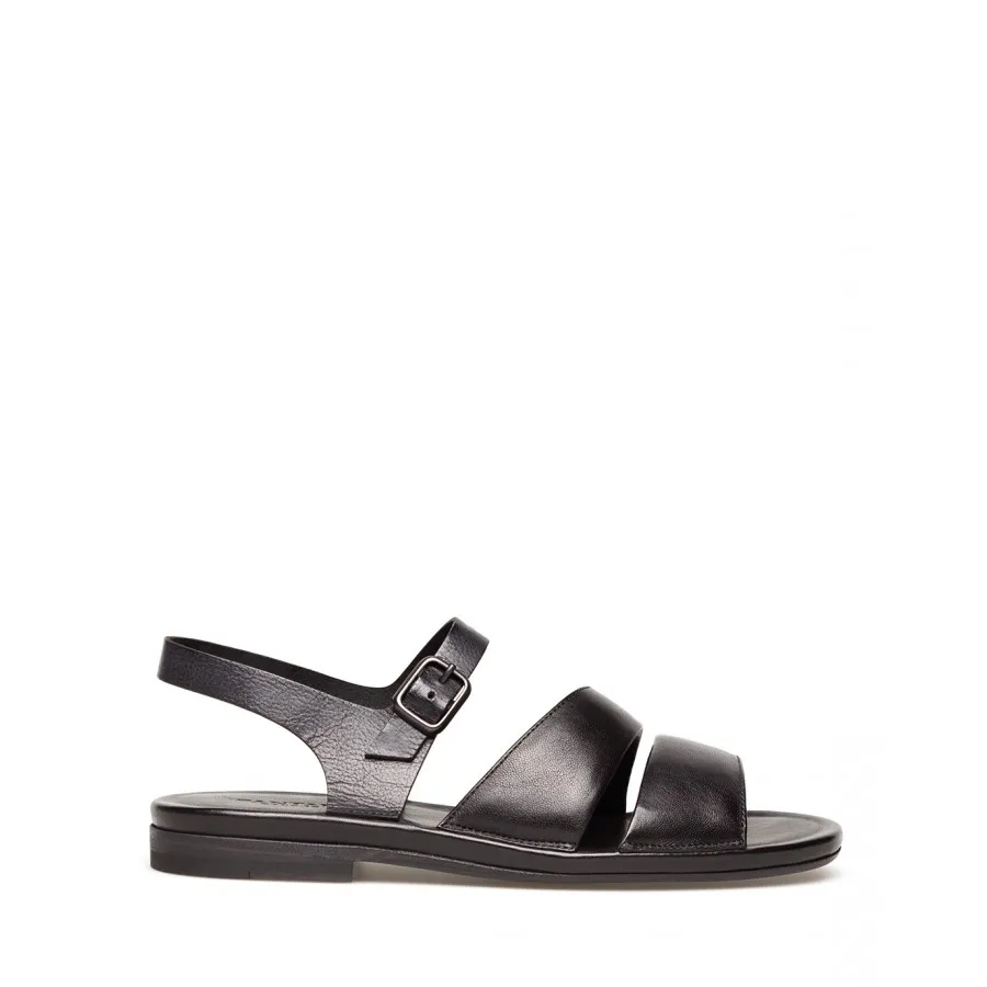 Zapatos Sandalia Mujer PANTANETTI 14151D Jade Nero Cuero Negro