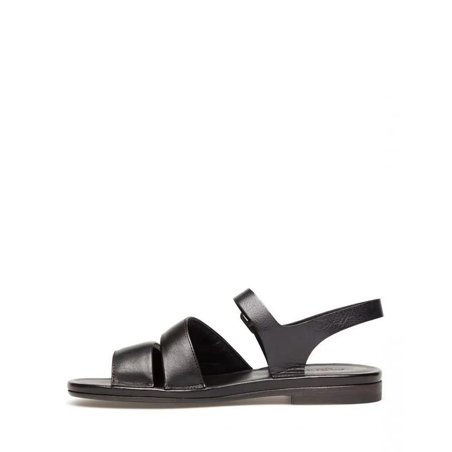Zapatos Sandalia Mujer PANTANETTI 14151D Jade Nero Cuero Negro