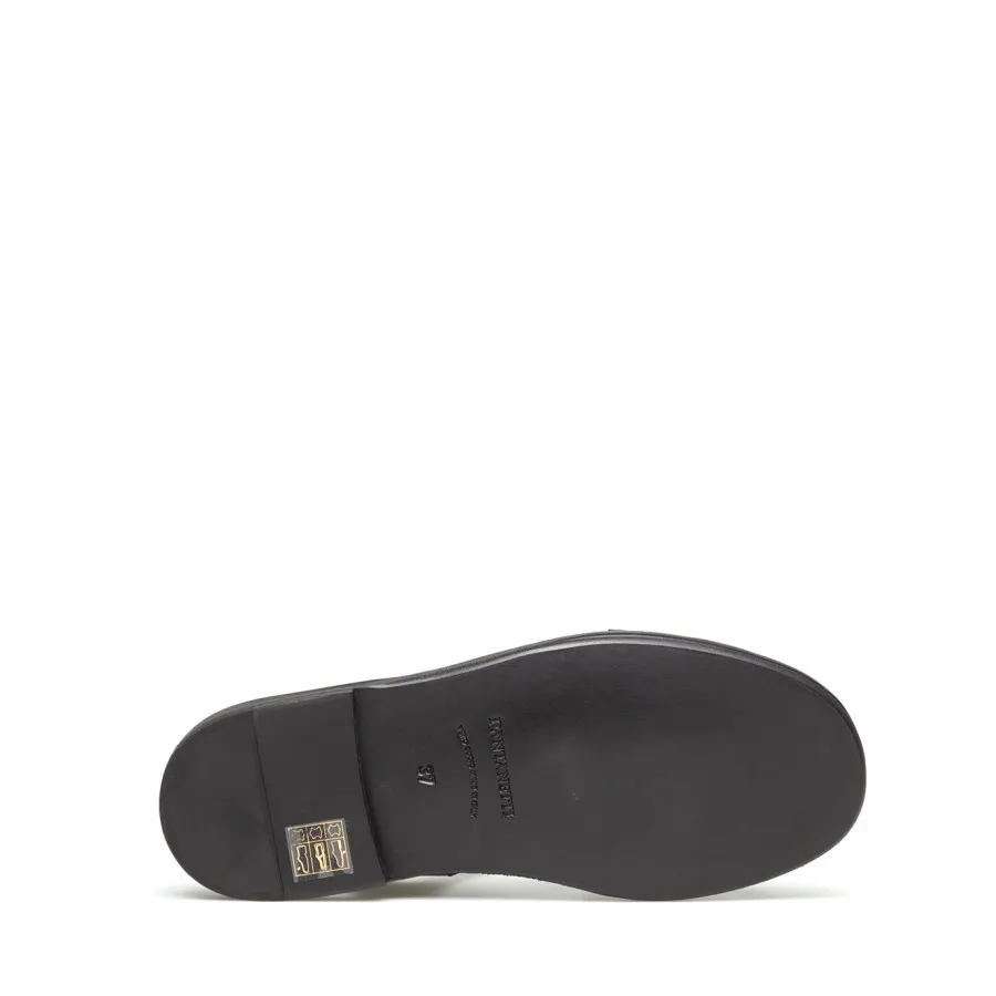 Zapatos Sandalia Mujer PANTANETTI 14151D Jade Nero Cuero Negro